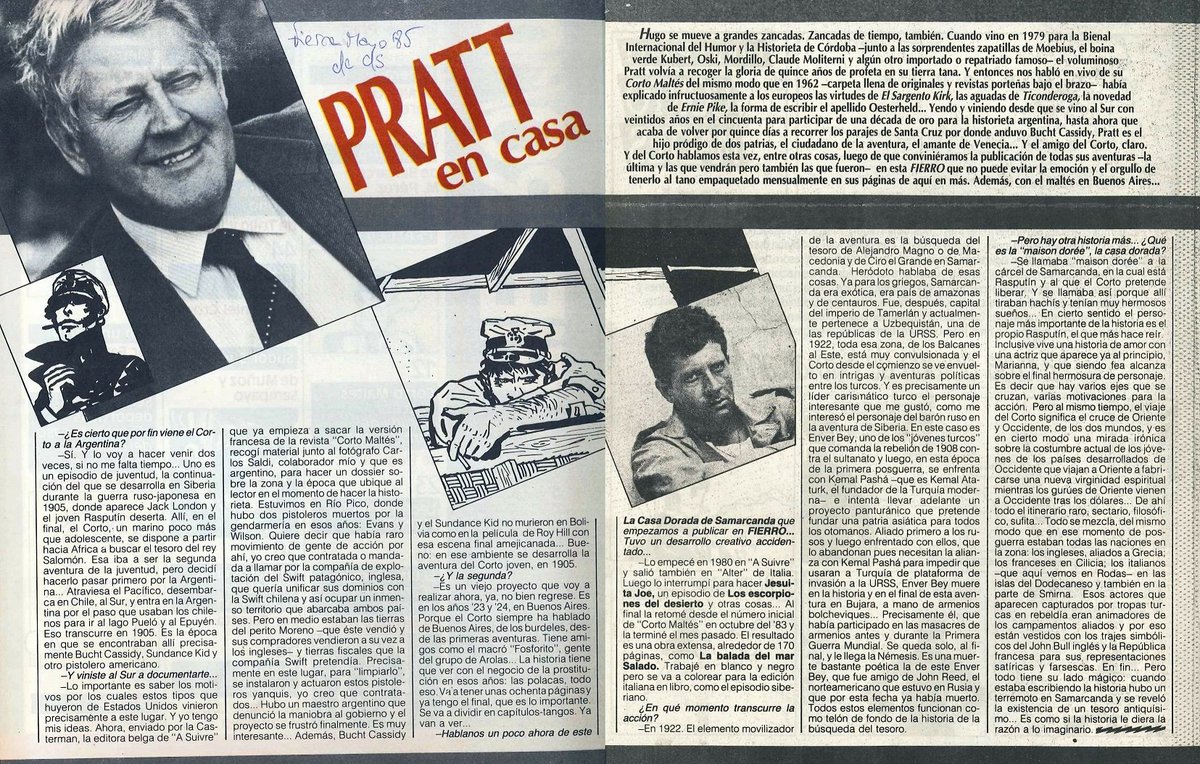 archivotea's tweet photo. #UnDíaComoHoy en 1995 murió Hugo Pratt, historietista italiano que vivió en la Argentina, creador del personaje Corto Maltés.
#Efeméride ✏️ #20DeAgosto https://t.co/RfGeeLLXrB