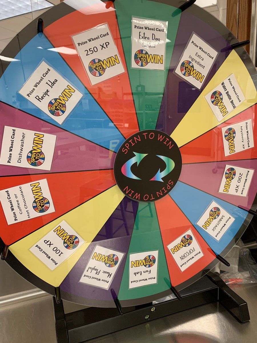 GenevaFCS's tweet photo. Ready to try gamification in #bakingandpastry this semester! #makelearningmagical @tishrich #outofmycomfortzone #scratchoffcards #prizewheel canβt wait!! #geneva304 https://t.co/KYokjvvvfs