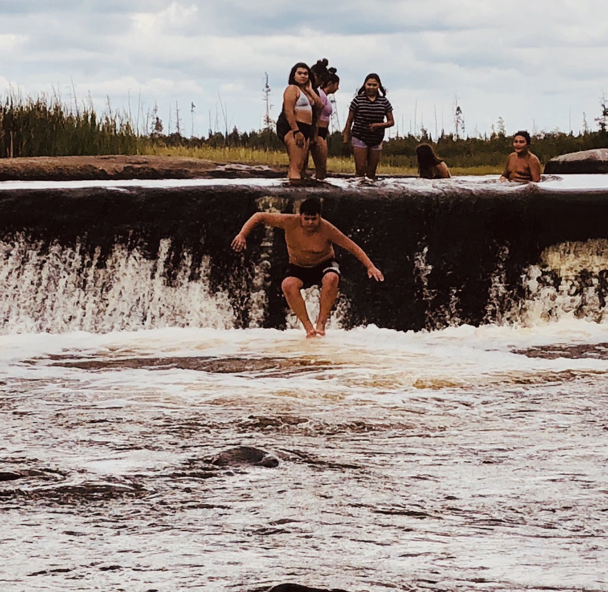 Rossbrook's tweet photo. A #summerouting with @Rossbrook A day trip to Rainbow Falls in the Whiteshell. #SummerAdventures2019 #summerfun2019 https://t.co/DUE1l3iFz9