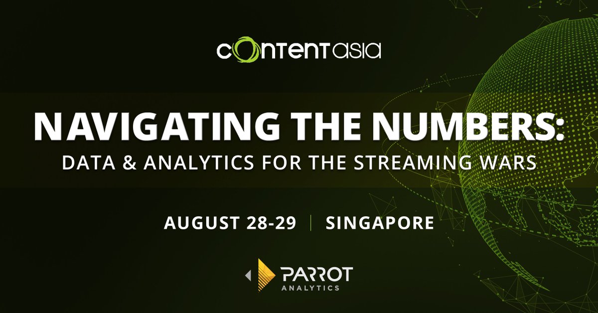 ParrotAnalytics's tweet photo. Here's what you can expect at our keynote at @ContentAsia on Aug 29: Region-specific insights✔️ Platform trends✔️ Impact of diversity in content✔️ This presentation shines a light on the opportunities uncovered by understanding demand for content.
https://t.co/2kvE0vZ7ft https://t.co/xo2RF2tCRZ