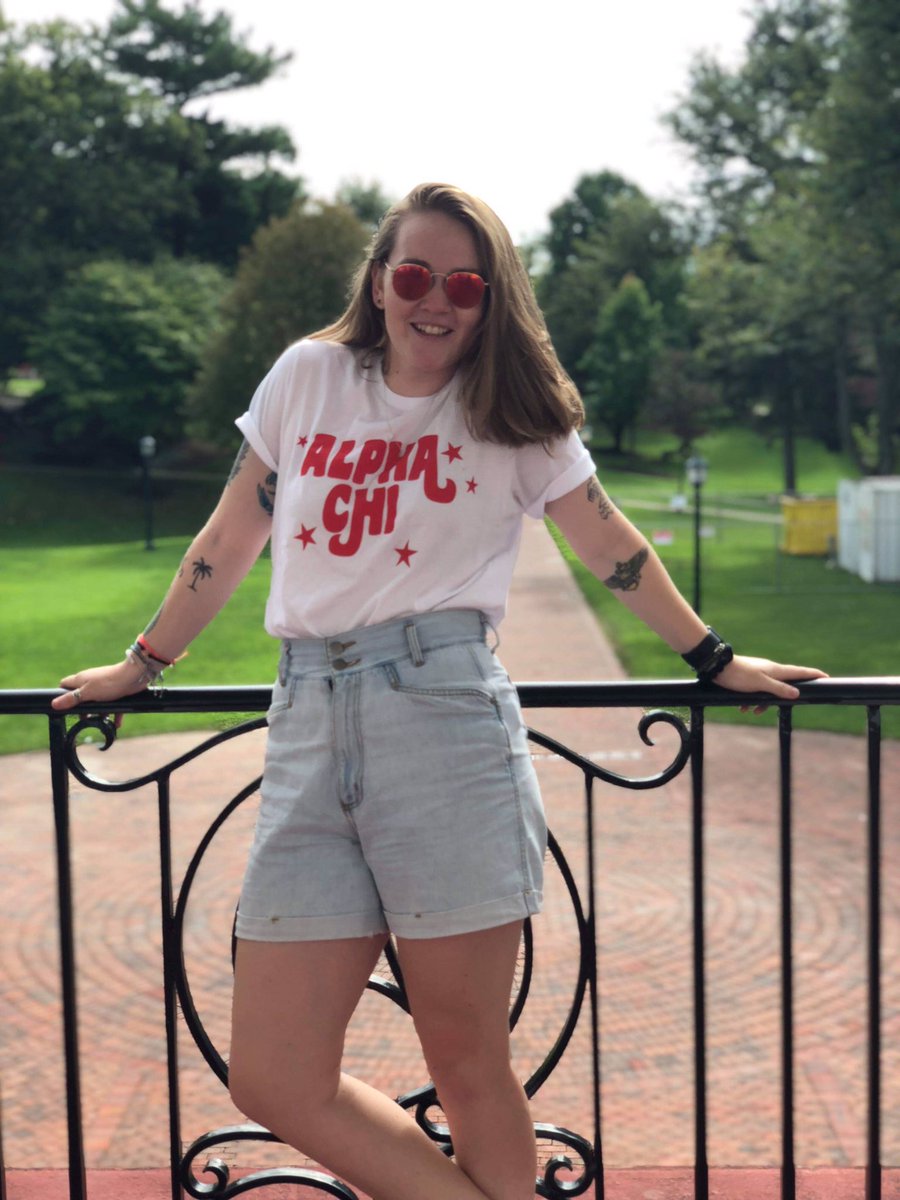 GoToAllegheny's tweet photo. Meet Sarah Basden '19 who advises first-year students to "SLEEP! Your work will get done & losing sleep for homework isn't worth your mental & physical well-being. Start things early & take it a little bit at a time." #AlleghenyCollege #MoveInCountdown #AlumniAdvice https://t.co/CuBMDMpId8