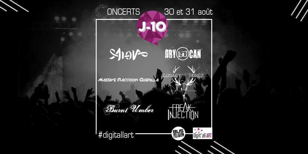 digit_all_art's tweet photo. 🔥J-10🔥 [🎸🎶🎤 #Concerts | 30 et 31.08 | @BusPalladiumoff] 👉🏻 https://t.co/gxiGTYN2Nj organisés par #digitallart en collab avec #buspalladium :
▼ 30.08 : #Aion #MassiveRaccoonGuerilla #BurntUmber
 ▼ 31.08 : #DryCan #LunacyFringe #FreakInjection
👉🏻 @ bientôt ! @digit_all_art https://t.co/9sLReL2fQw