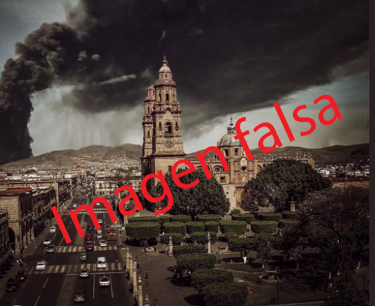 julio_ramga's tweet photo. Los invito a no sumarse a la desinformación y a evitar distribuir imágenes como esta... a menos de que tenga la leyenda: "Imagen falsa". #CiudadIndustrial #Morelia https://t.co/k9ASUKWBYJ