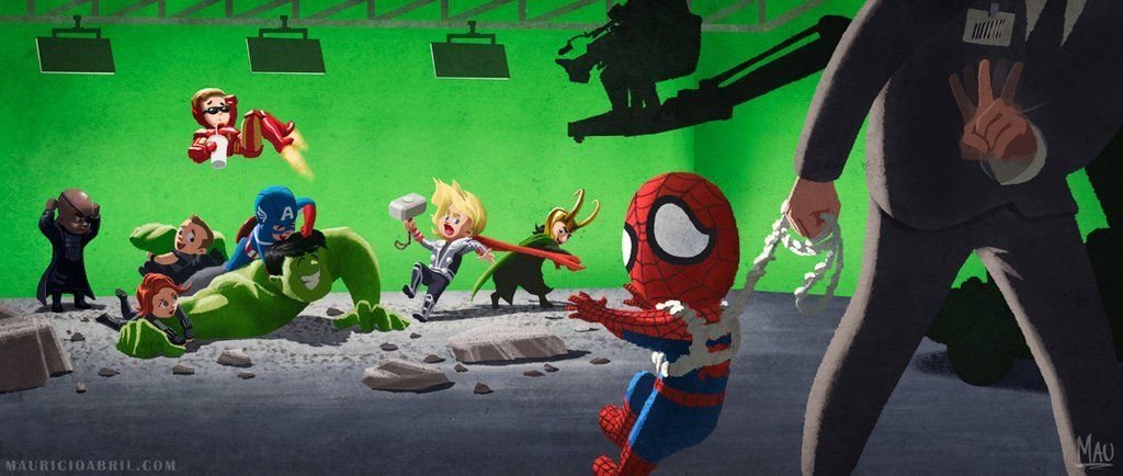 NTDP1994's tweet photo. @SonyPictures @SpiderManMovie This is Sony right now, you bloody monsters

#SaveSpiderman #Ilostthekid https://t.co/MLl0Z2FaYM