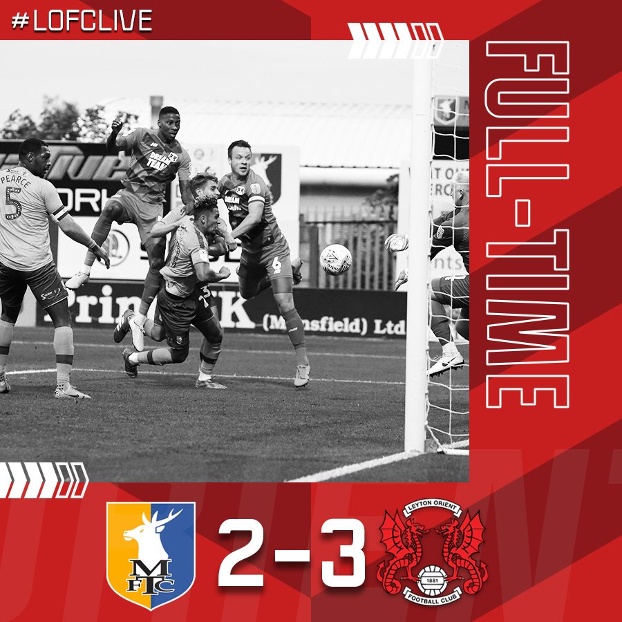 leytonorientfc's tweet photo. WHAT A COMEBACK. ABSOLUTE SCENES IN MANSFIELD!

#LOFC https://t.co/Sc3pA1ZVEu