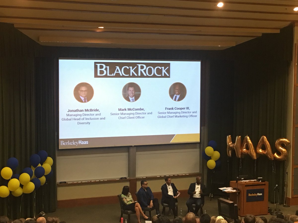 HaasCmg's tweet photo. Full-time MBA Class of 2021 Orientation @BerkeleyHaas with big thanks to @Blackrock for brilliant inclusion &amp; diversity case and visit by executives https://t.co/URadNxX850