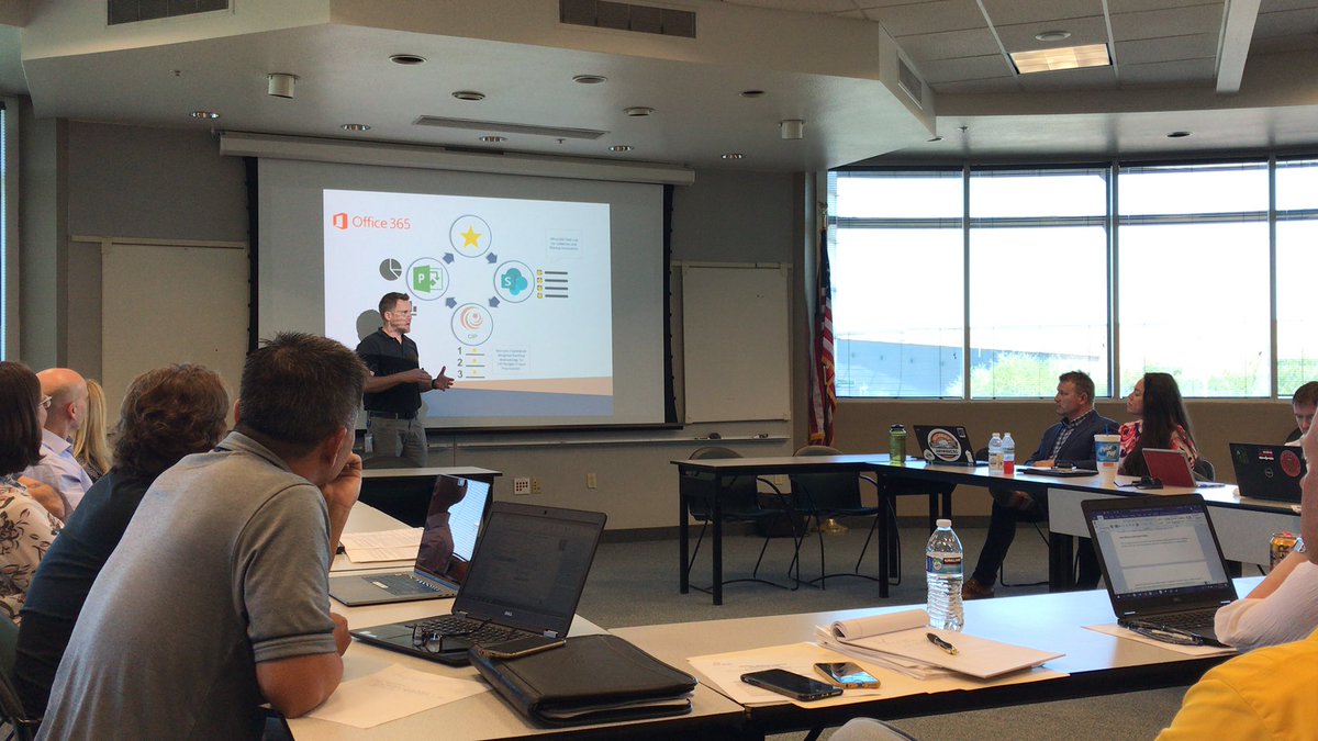 Ericjtogaz's tweet photo. Team is presenting portfolio project management to the executive leadership. Great work getting everything to this point. This will help all IT staff and deliver better service to our partners. #gilbertyourtown #gilbertIT https://t.co/mFGITS97NU