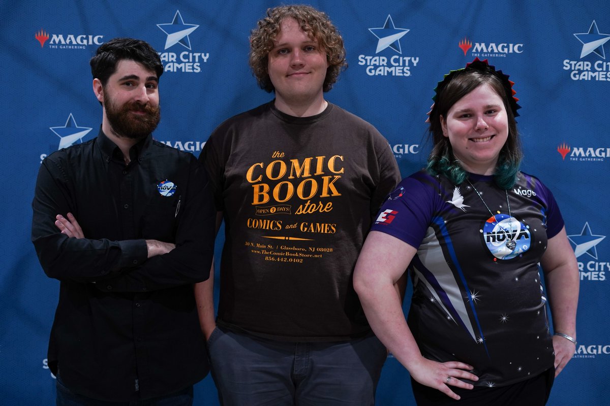 Beeeeebs's tweet photo. Second top 8 this year! Will be looking for the win at SCG Philly. Thank you @TheNotoriousBza and @Runeclaw_Barich for being fantastic teammates. Thank you @HarlanFirer for the amazing 75. https://t.co/mlbzwrH6Gz