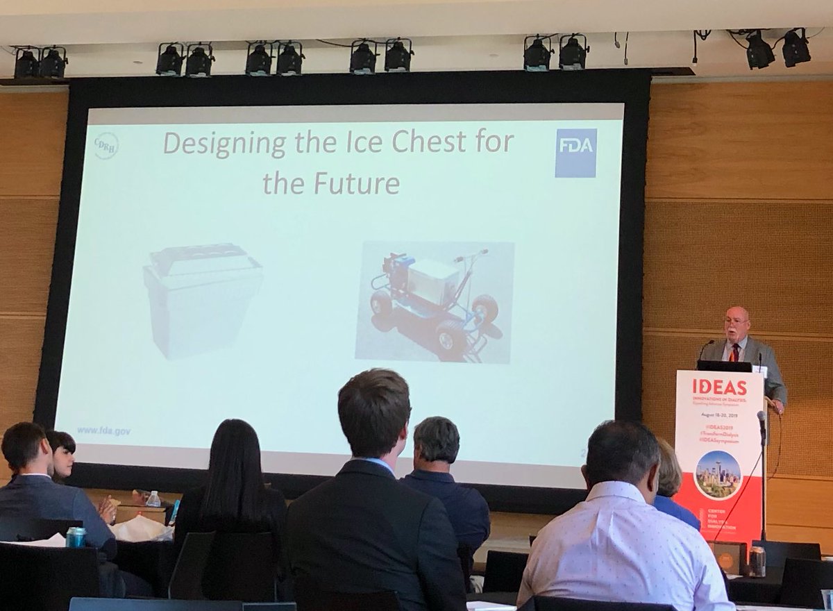 allisonjaure's tweet photo. Director of @FDAcdrhIndustry Ben Fisher says to patients in the rm “you guys have revolutionised regulatory science” #ideas2019 #ideassymposium @nwkidney @XPOTASN @NIDDKgov @US_FDA @itsglendar @knightra @NatRevNeph @rajmehrotra1122 @winkeldoc @nicholejeff @PritixPatel @deboerih https://t.co/OtFns6dCCV