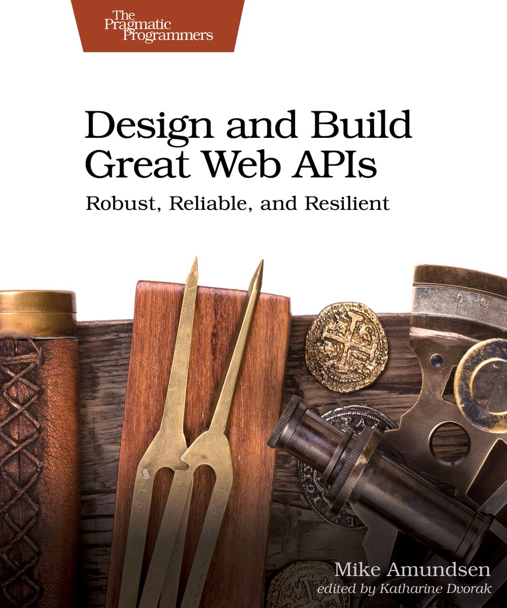 early beta of my <a href="/pragprog/">PragmaticProgrammers</a> book "Design and Build Great APIs" (<a href="/GreatWebAPIs/">Great Web APIs</a>) has been released. pick up a copy here: buff.ly/2LwzQGf however my "beta" books are pretty rough. they get *worse* as they progress and only snap into place at the end. be prepared<g> #betaBook