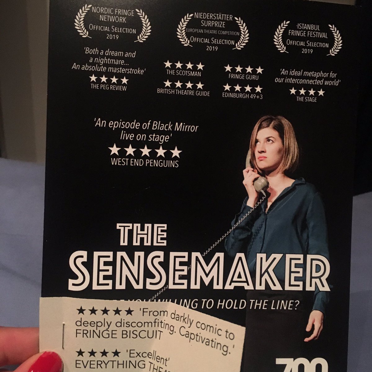 ManNumberFive's tweet image. RECCOMENDATION ALERT ⭐️🎉 @WomansMove The Sensemaker! Thank you for an incredible performance, go watch it at The Zoo Playground at @edfringe ASAP, we loved it, so you should too! #womenoffringe #MakeYourFringe #edfringe #EdFringe19