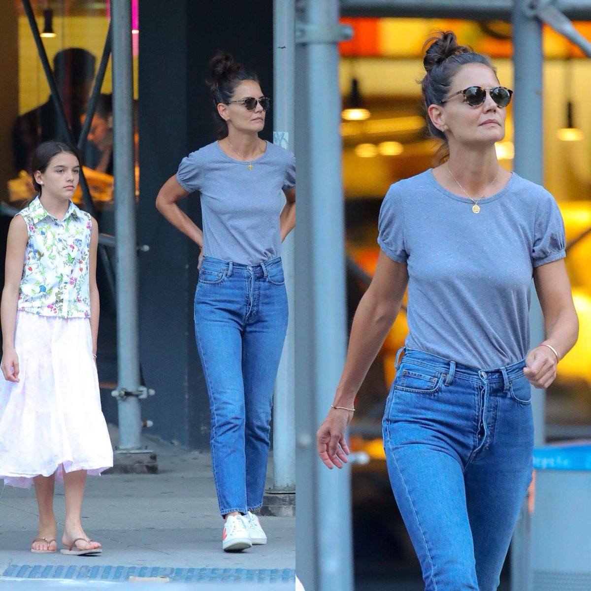 calça jeans com blusinha