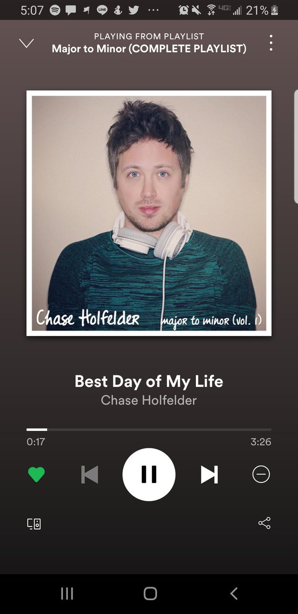 While I love and adore the entire #MajorToMinor playlist from <a href="/chaseholfelder/">Chase Holfelder</a>, I can listen to this song forever and ever and... It's on repeat on the regular.
