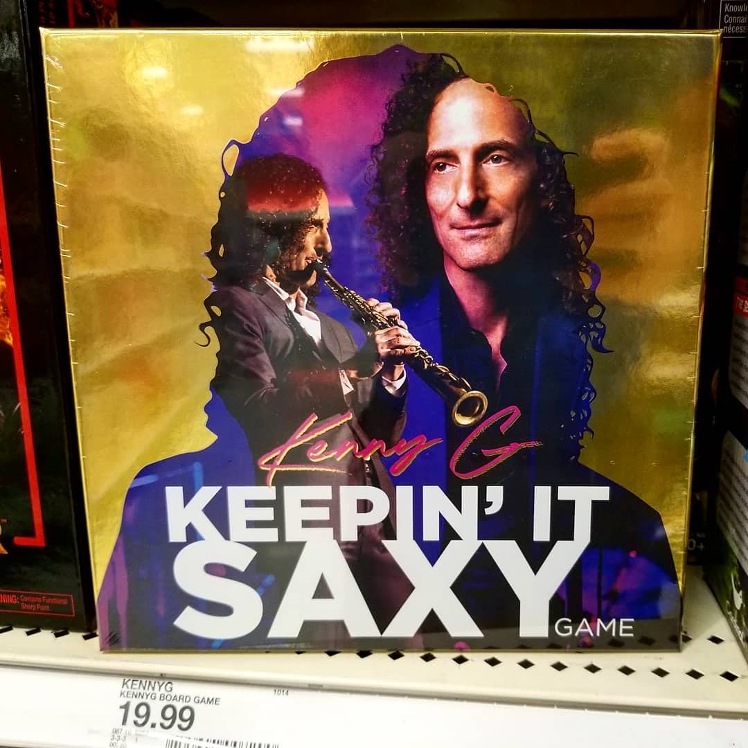 biggcreativellc's tweet photo. So totally a thing!! Thanks for sharing @lv_user23 - So, apparently, this is a thing. Didn't realize there was a market for a Kenny G board game... #kennyg #keepinitsaxy #boardgame #gamenight #asseenattarget #gameswithfriends #howdoyouwin #games #tabletopgames - #bigGcreative https://t.co/8eG3NMDIf8