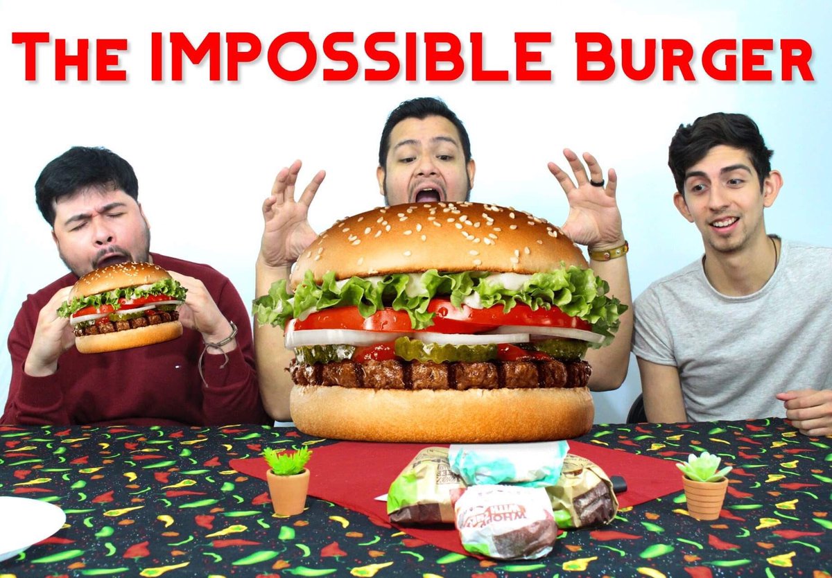SpicyTalkos's tweet photo. What’s so impossible about this burger? 
Check it out as we try the #impossibleburger from #BurgerKing 

Have you tasted it? 
https://t.co/X39kWsnu3Q https://t.co/rFg4BZFpWT
