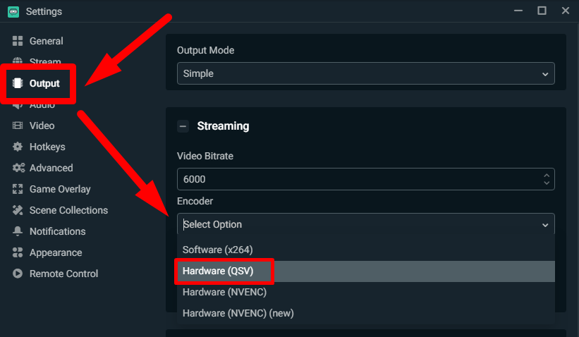 Streamlabs 40wattrange Streamlabs Obs Does Indeed Support Quicksync Which You Can Find In Settings Gt Output Under The Encoder Options As Hardware Qsv T Co Csjsa7krj9 Twitter