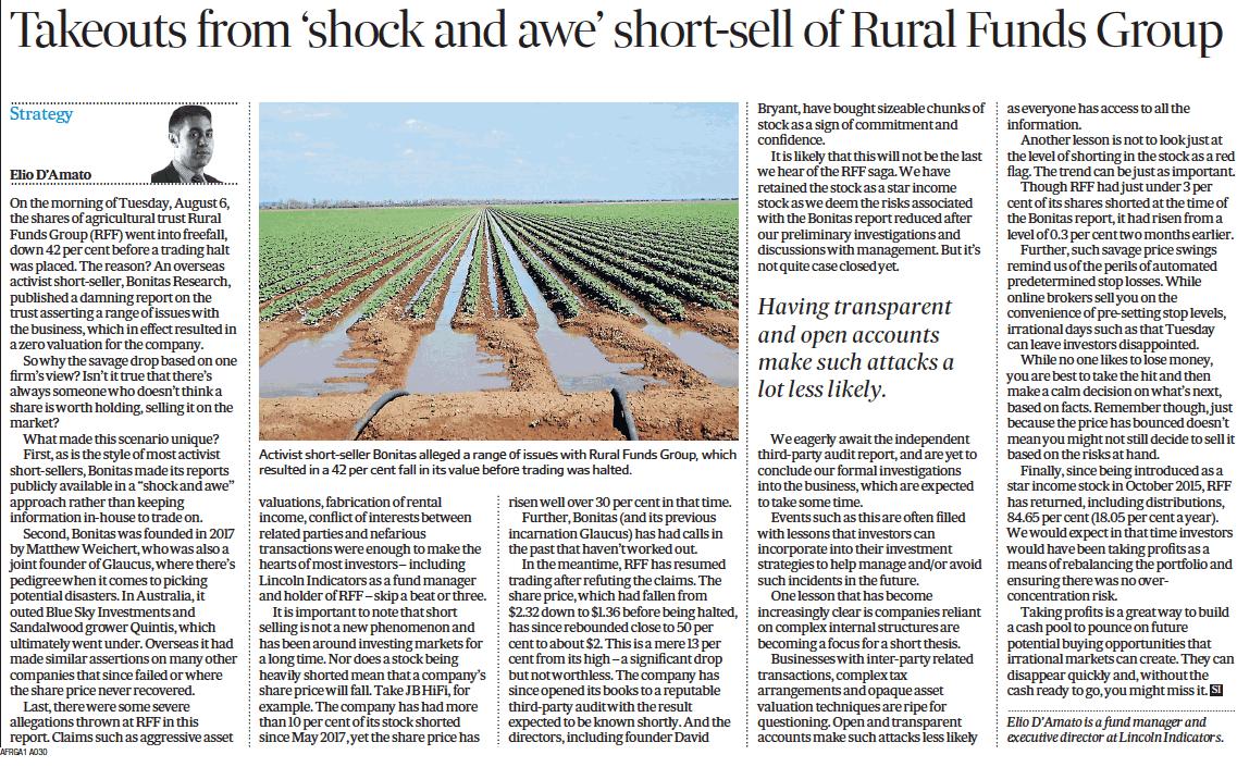 Elio_DAmato's tweet image. It took one report to create a savage reaction in the price of $RFF. When it happens, often it's too quick to react, which is fortunate because panicking was the wrong thing to do. What lessons are there for investors? Thanks @FinancialReview for the coverage #shares #investing