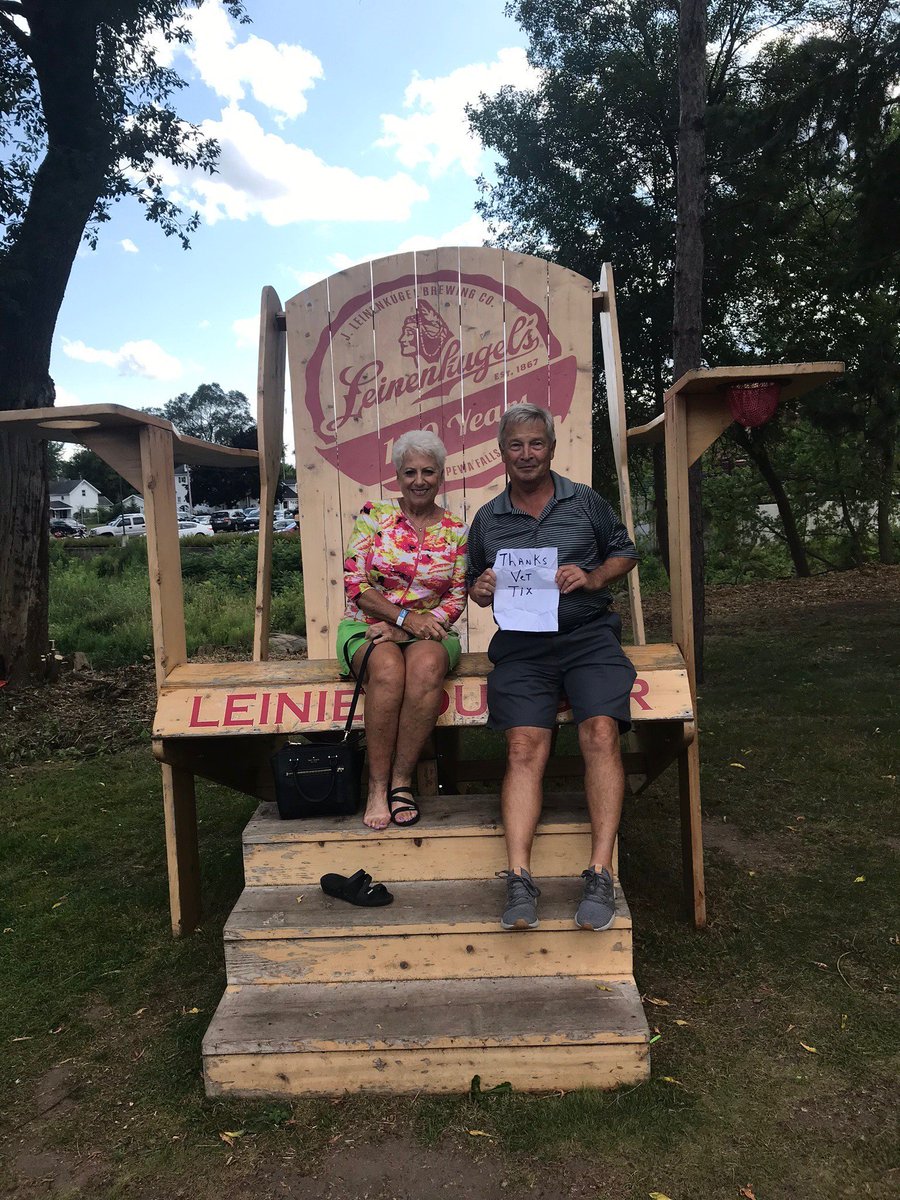 VetTix's tweet photo. "Thank you so very much for the wonderful tickets for the @Leinenkugels Brewery Family Tour. Having @DickLeinie, the President, host our tour made it so very special. He was the best! We had a terrific time." - Alan (#Army #Veteran)
#TakeBackSummer | @leinie_lodge | @MillerCoors https://t.co/qRFnCZI1ES