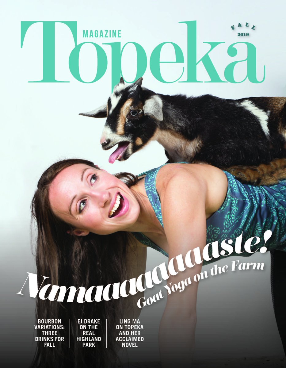 TopekaMagazine's tweet image. Our fall 2019 issue has gone to press. Look for copies around the city after the first weekend of September. 
Namaaaaaaaaaaaste!