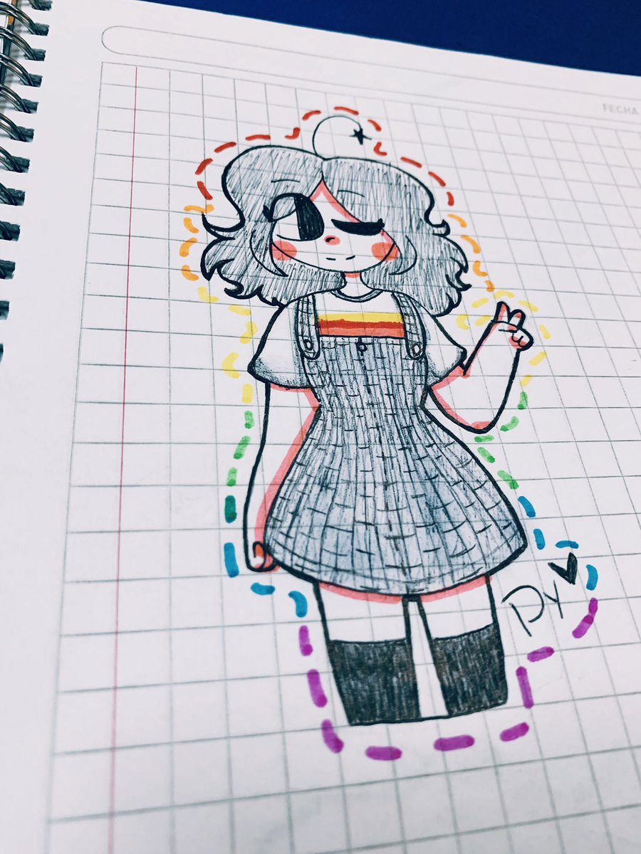 Ben22Dy's tweet photo. 🌈Dy!🌈
Hola! He estado algo inactiva aqui, pero he vuelto ya! Y pienso dar tanta actividad como la que da Ben, asi que... Aqui les dejo un dibujo de Dy, espero les guste!!💕💜
#myart #traditionalart #originalcharacter #oc 💕💕

-Dy🍡 https://t.co/vufgGOzm6b