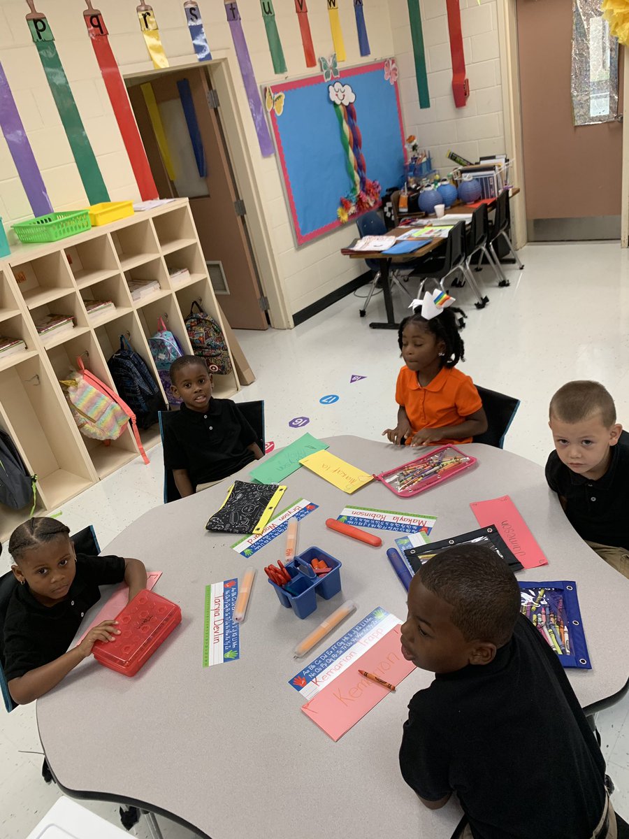 Loveat1stg's tweet photo. Completing our name tents on the first day of school! #litwithswag @McCroreyListon https://t.co/m4YOGyt0Nt