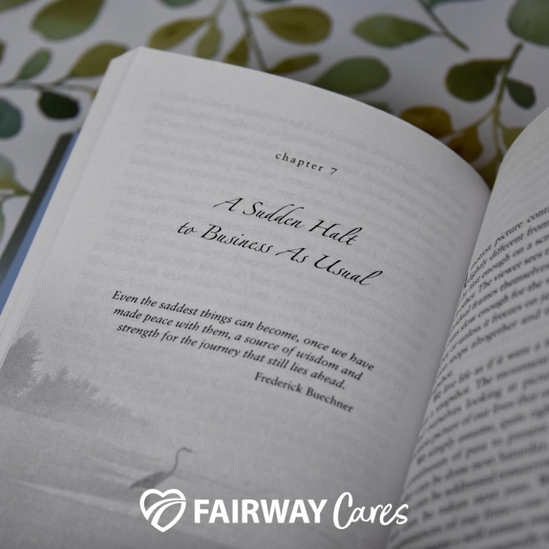 The death of a loved one, diagnosis of a critical illness, or physical trauma can change life as you know it in an instant. Our care packages include a variety of books relating to the situation.

What's a book you've found that helped you through a hard time?

#FairwayCares