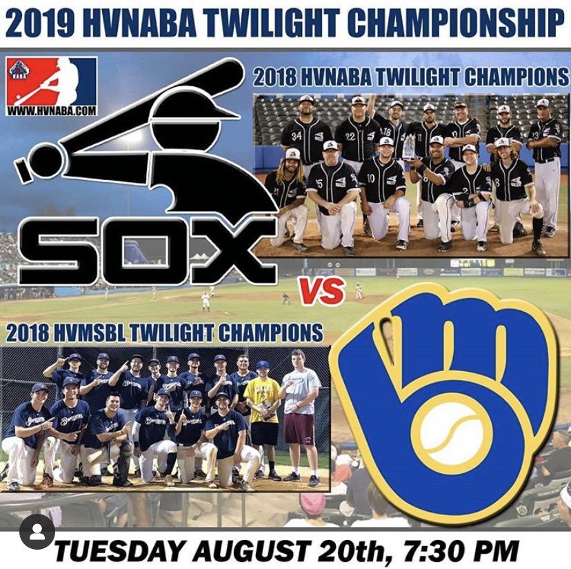 BrewcrewEl's tweet photo. The Brewers look to make it two times in a row!!! CHIP! TONIGHT! 7:30 DUTCHESS STADIUM!
#saywho #ferdacrew #B2B https://t.co/bbiT6QeNEg