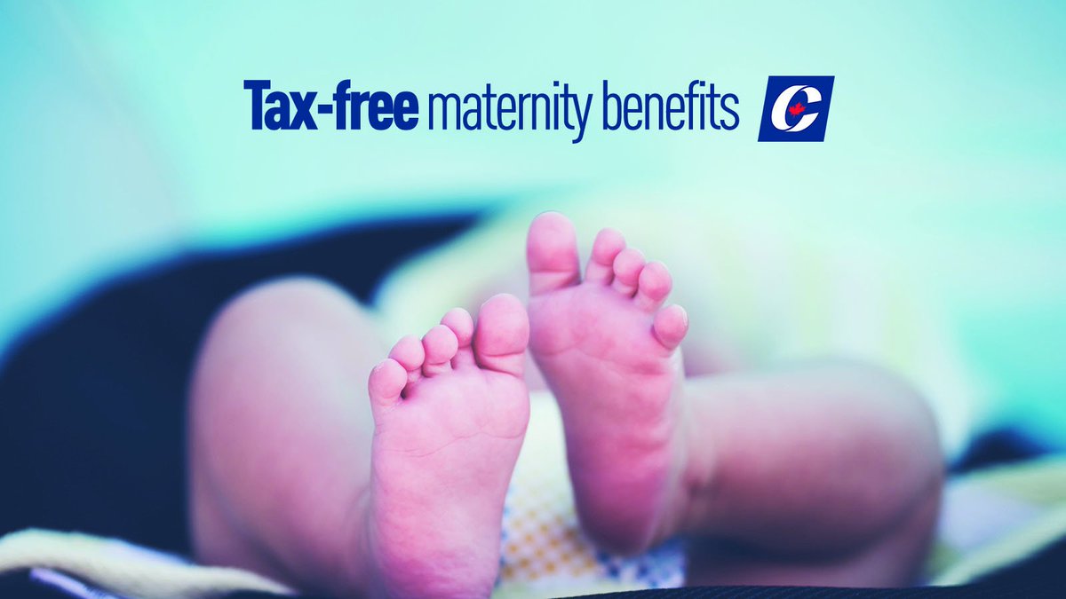 AndrewScheer's tweet photo. New parents should not have to worry too much about their bank accounts or their bottom line. That is why I’m proud to announce, that as Prime Minister, I will make EI maternity benefits tax-free to help Canadians get ahead. https://t.co/LaZNpdoOo9