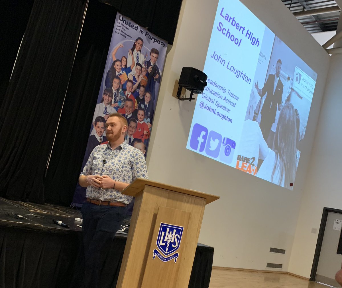 MrAuldLHS's tweet photo. What a morning @LarbertHigh gripped by @JohnLoughton...sharing his story...#climateforlearning #mindsetmatters #showyourpersonalside...can’t wait to have all @S3LHSYT pupils back...👍🏼 https://t.co/8VGvyvPJdV