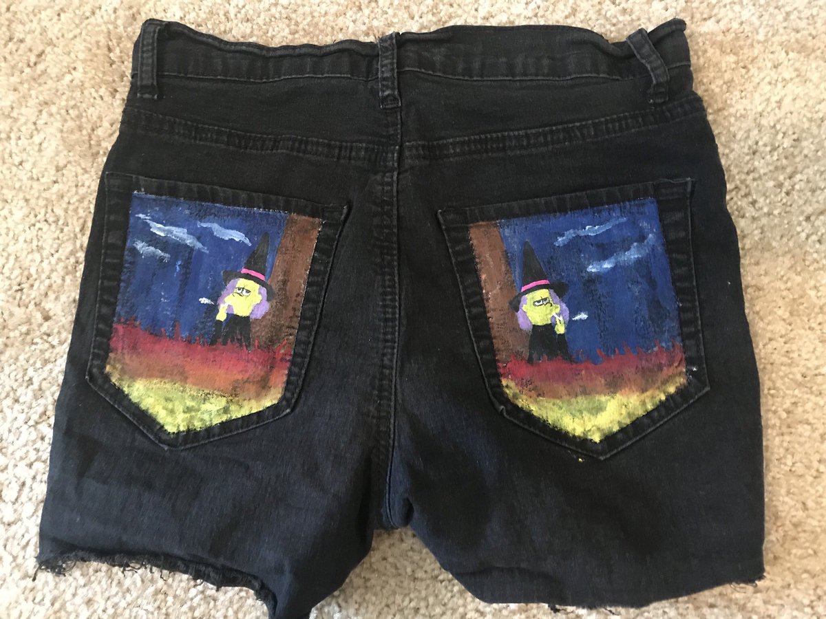 boskowitch's tweet photo. My take on the cartoon character jeans trend. Patti &amp; Selma on Jorts (2019) https://t.co/PJr9bM1YGR
