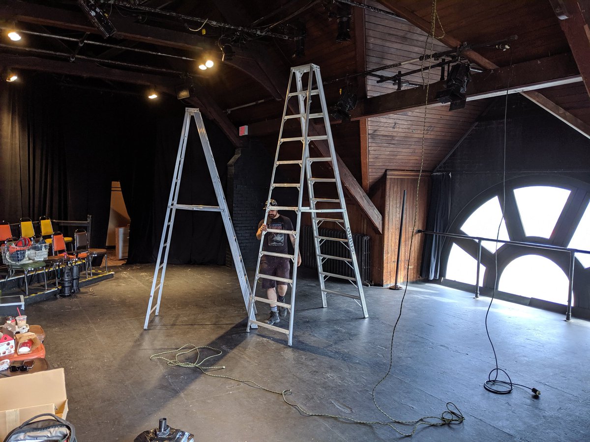 Moving into the space! We open in 3 days! 

dontlookdowntheatre.ca 

#totheatre #theatre #acting