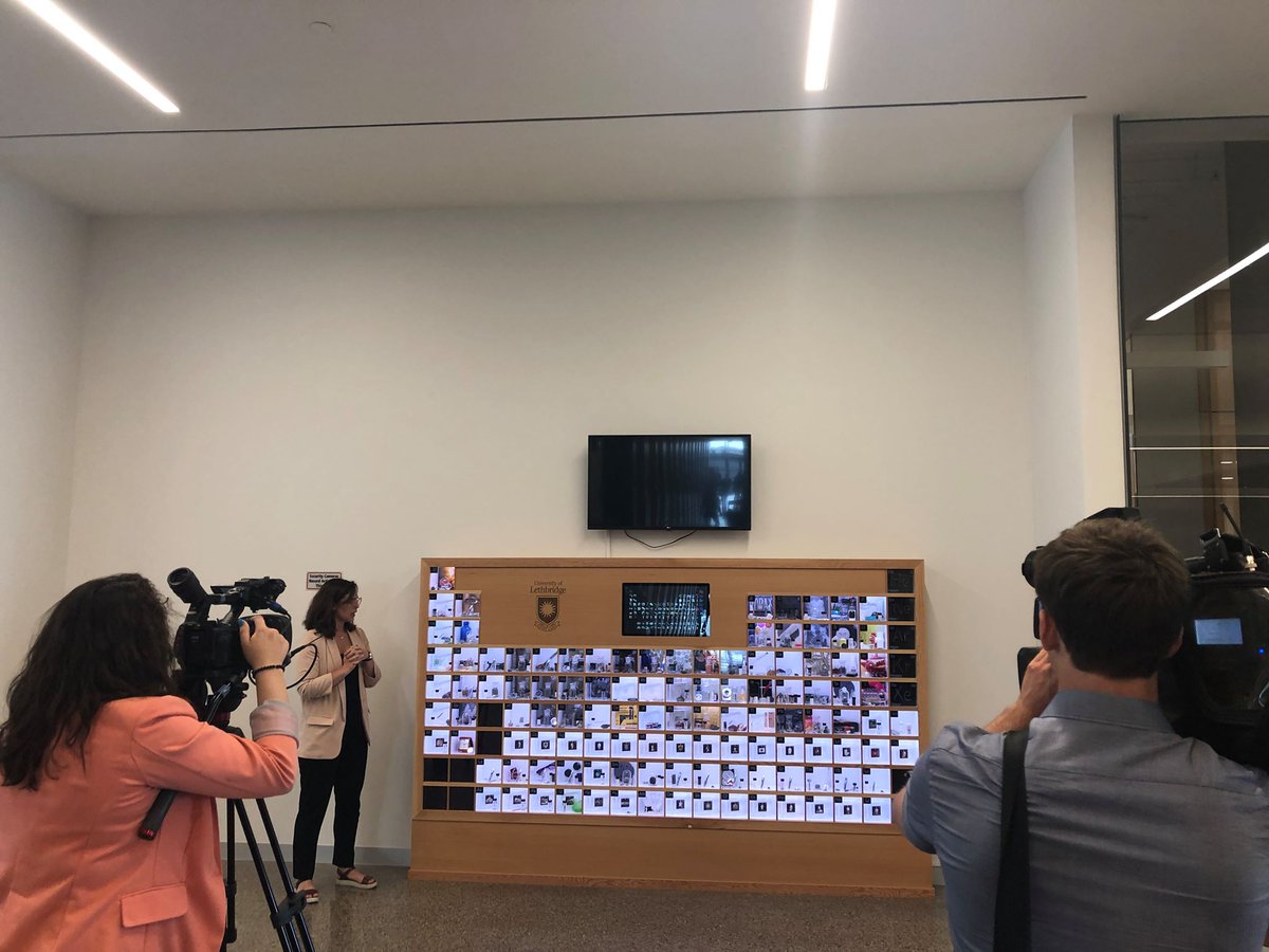 uLethbridge's tweet photo. Had some media around for a sneak peek of the new Science and Academic Building. 
Don't forget to join us on September 13th &amp; 14th for our Big Bang event.
With this event our new building is official unveiled and we invite you to be a part of it! https://t.co/8vZnGJceBH