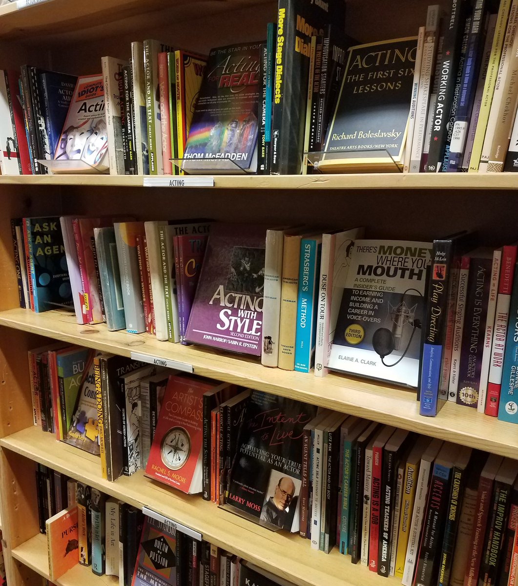 Had to visit my favorite book section at #powells last weekend 🎬 #actor #books #learning