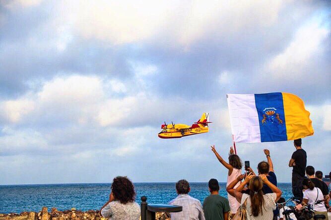 Me crié en una tierra de personas que saben agradecer a la gente que salva nuestro hogar 💚🌲👏 #FuerzaGranCanaria #IFValleseco