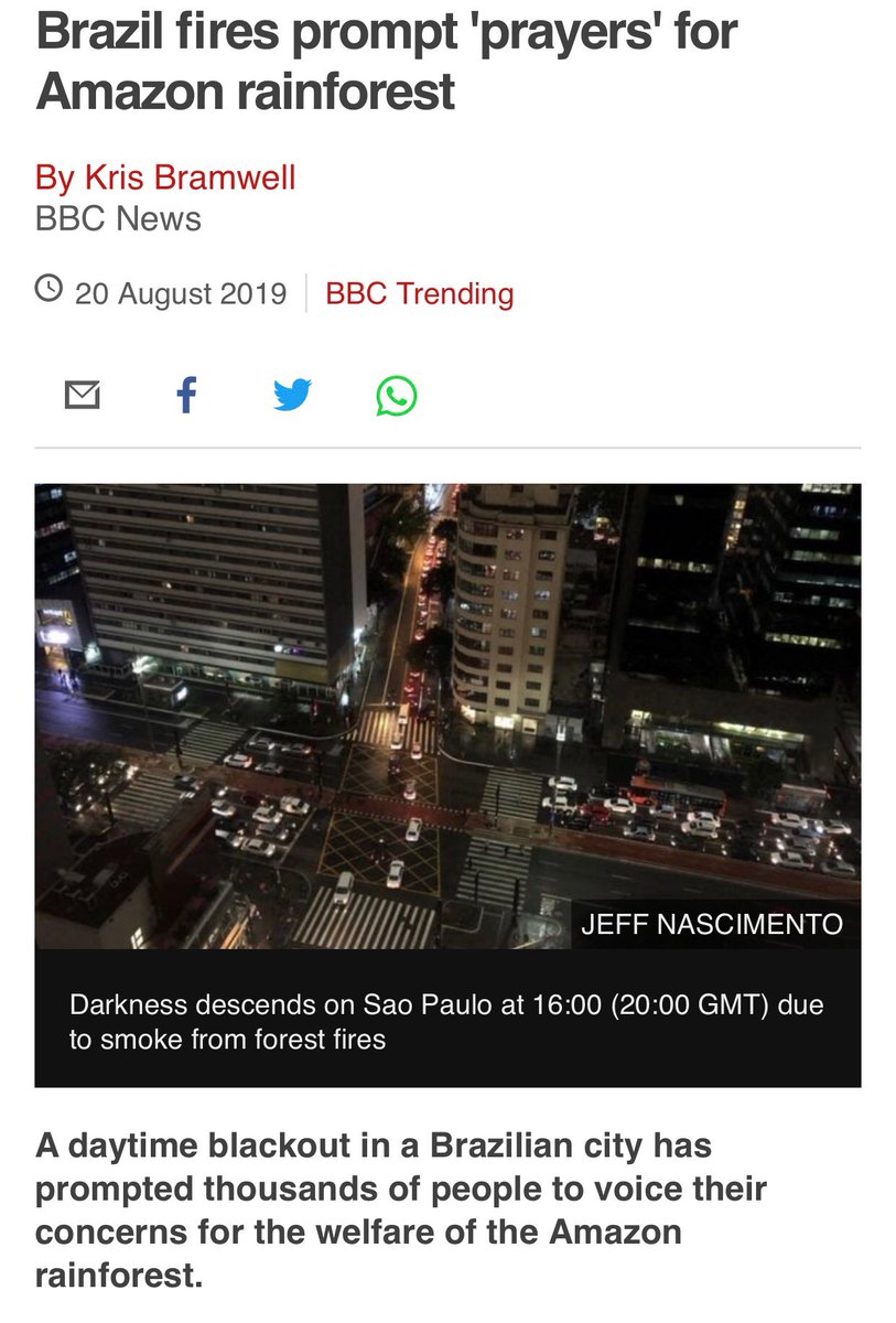 nickysf's tweet photo. #PrayforAmazonia #IncendioForestal #AmazoniaOnFire why is this not in every single new in the media!? 😱🤯🖤😭 #luto https://t.co/CEEXg5M6Xu