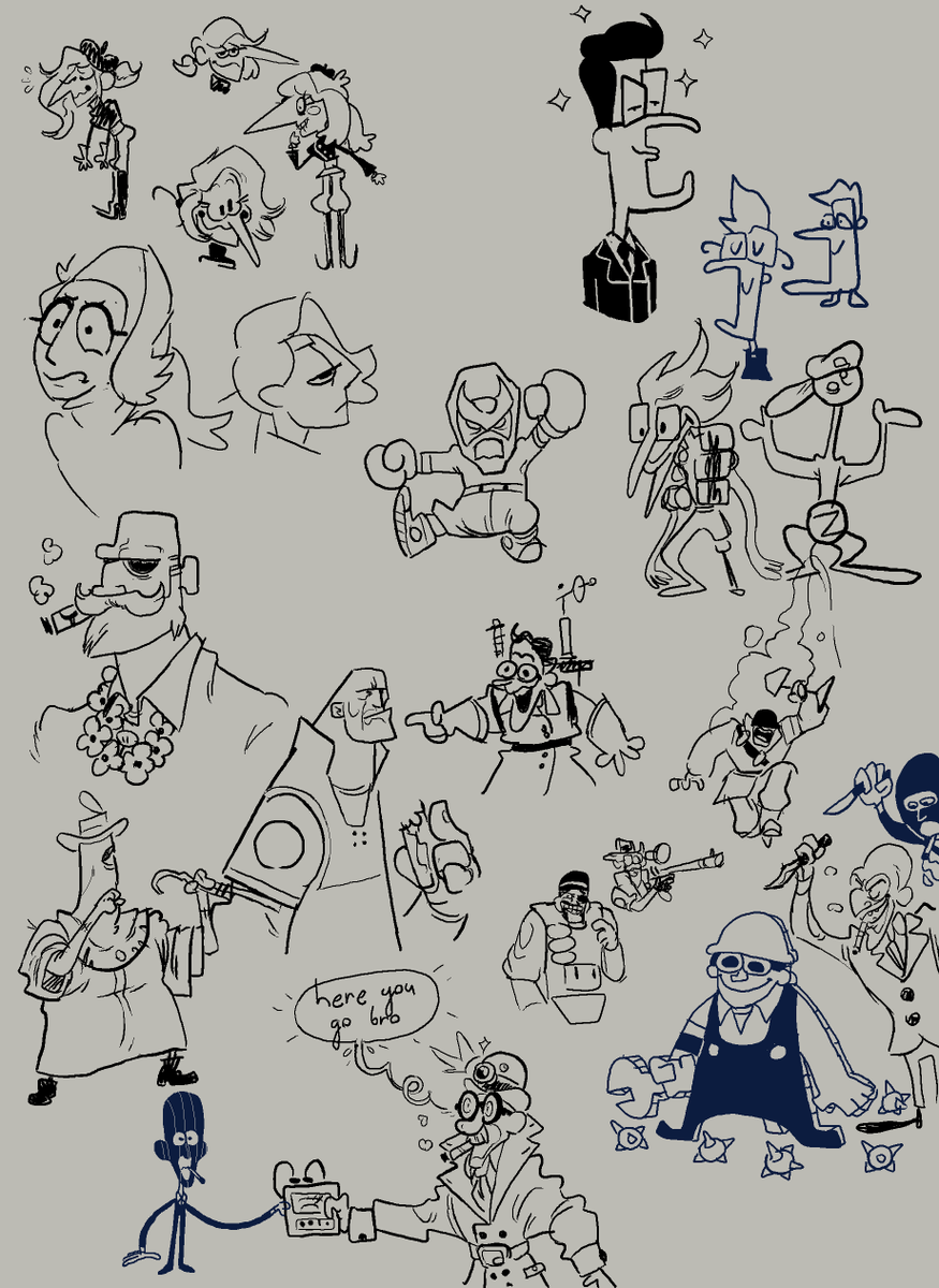 axezilla drawpile doodles (also featuring guy fiery) 