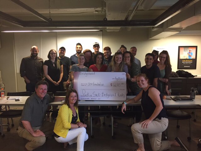 OCH_Foundation's tweet photo. Shout out 2 @Bridgehead staff 4 raising $6670 in support of our back to school campaign #packasack thank u to all who donated.  135 young people in @OCH_LCO communities will benefit from your efforts &amp; receive back packs filled with school supplies @StephaneOCH_LCO @MathieuFleury https://t.co/yqmnYwXzxa