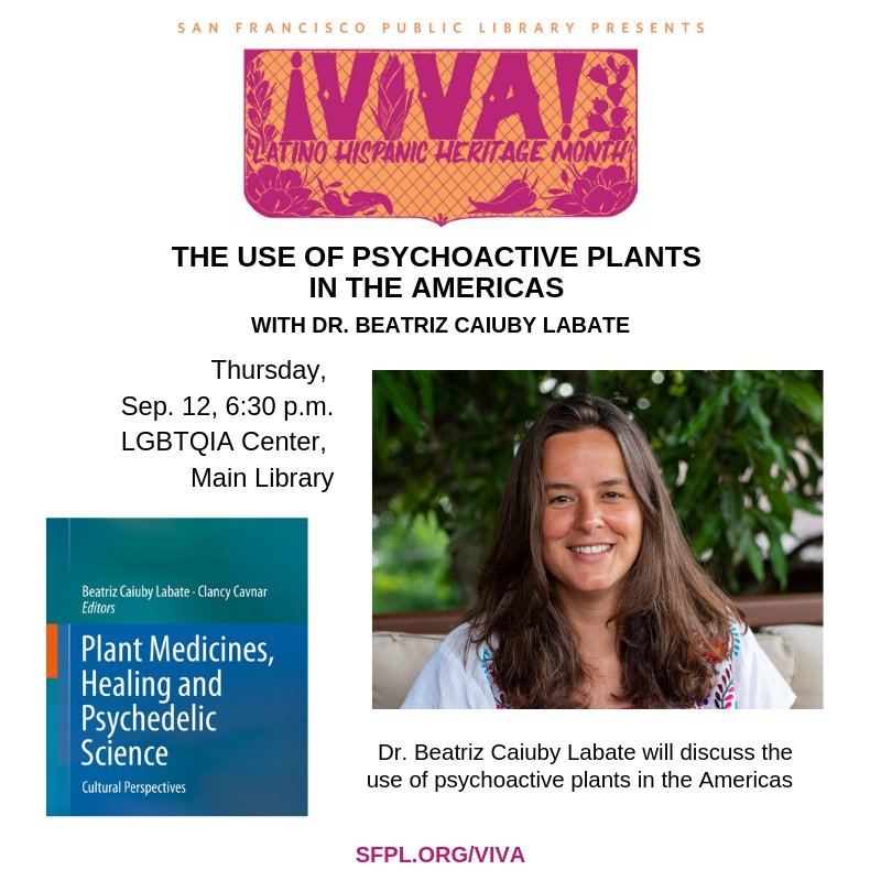 Chacruna_Inst's tweet image. In San Francisco? Check this out!

Executive director of Chacruna, Dr. Bia Labate will discuss the use of psychoactive plants in the Americas, in connection to shamanism, ritual and religion, September 12th.

Please join us there!