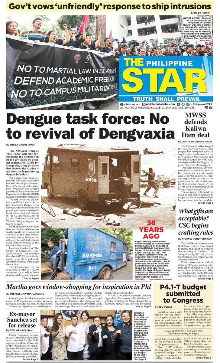 Jove Francisco On Twitter Philippine Star Banner Story From The