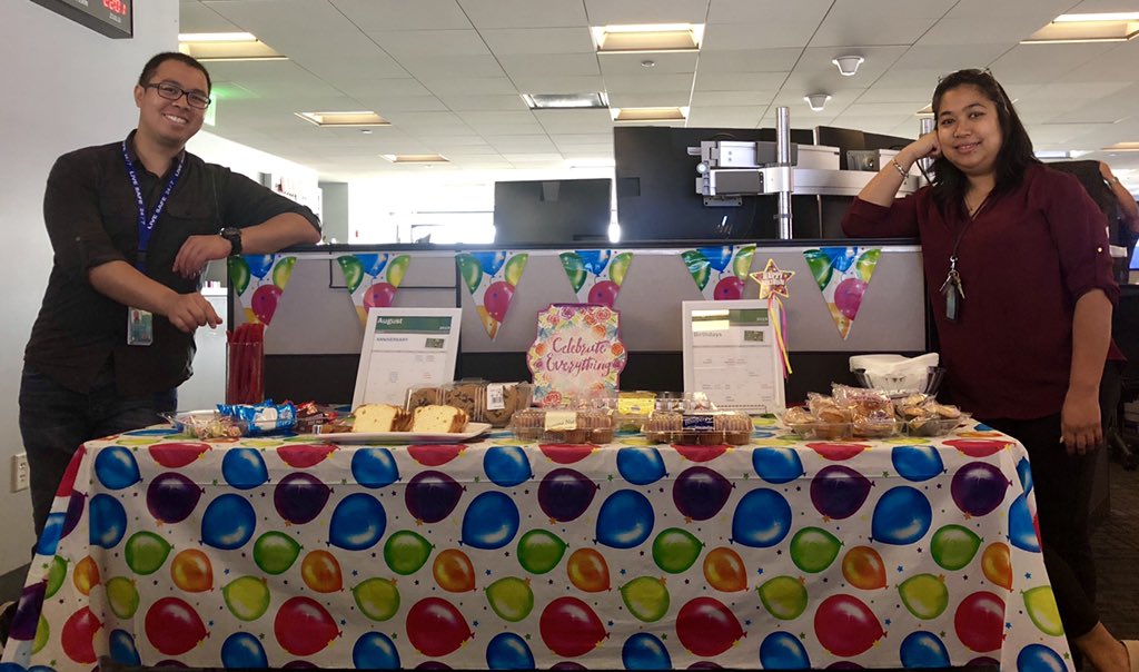 Larrylet Espiritu-Sanchez (@larrylete) on Twitter photo SFO SOC Sweet Treats to celebrate August Milestones, Birthdays and Anniversaries. <a href="/weareunited/">We Are United</a> <a href="/andesinfanteual/">Andes Infante🌎✈</a> <a href="/SFOOpsUA/">United Station Ops Center - SFO</a> #beingunited SFO SOC Sweet Treats to celebrate August Milestones, Birthdays and Anniversaries. <a href="/weareunited/">We Are United</a> <a href="/andesinfanteual/">Andes Infante🌎✈</a> <a href="/SFOOpsUA/">United Station Ops Center - SFO</a> #beingunited