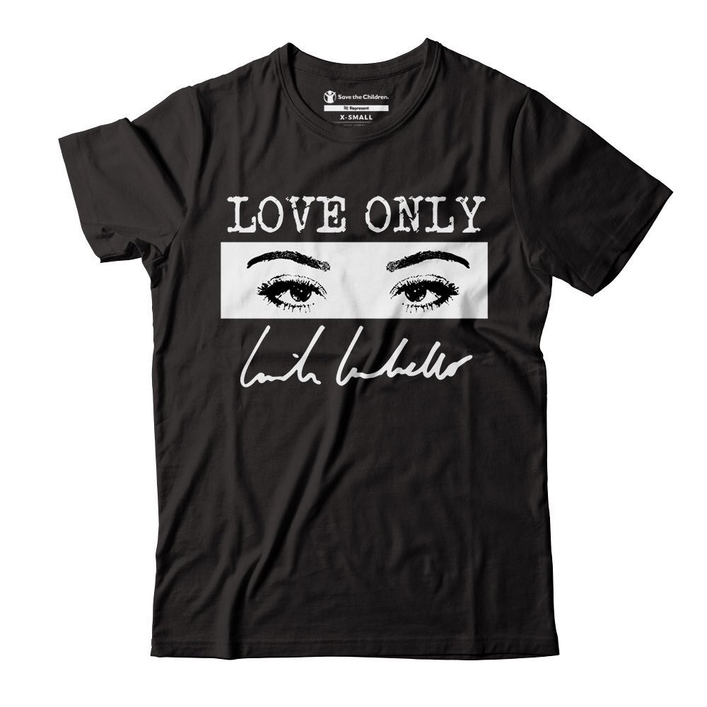 Camila designed her "love only" tees and hoodies, which 100% of proceeds went to Save the Children.