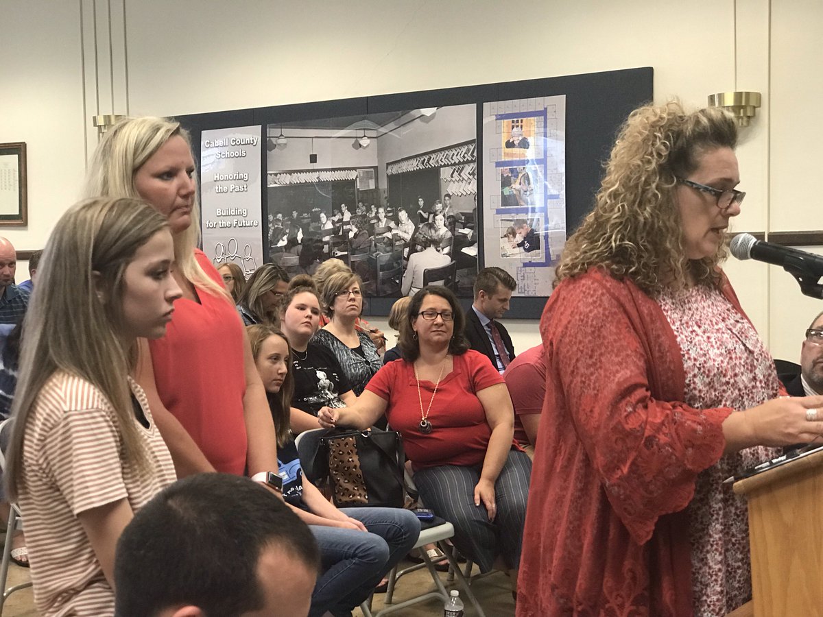 The Board of Education and Superintendent @CabellSuperSaxe recognize <a href="/MiddleMilton/">Milton.Middle.School</a> students who attended the National Beta Club Convention this summer. Several students placed in the top ten in their national Beta competitions. #MyCabellSchools #BeAwesomeCabell #LoveMyWVSchool