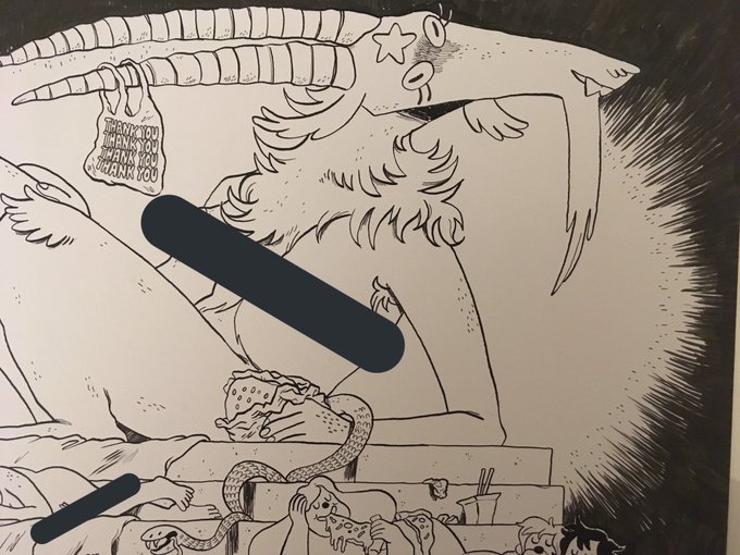 WIP of a potential riso that's 2 cheeky 4 Twitter (a novelty for me haha) 