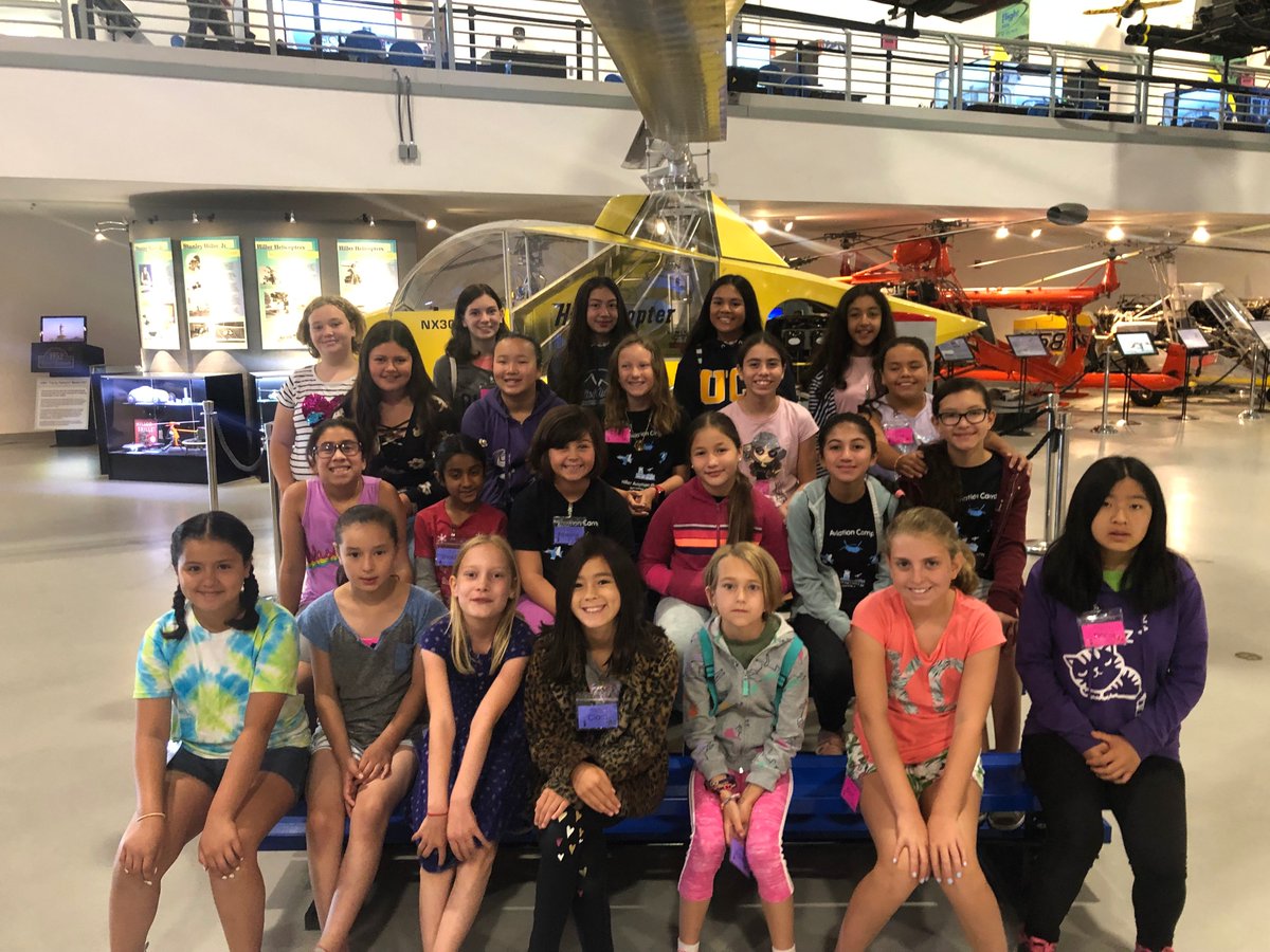 Hillermuseum's tweet photo. Sending appreciation to the #JetBlueFoundation for funding our first-ever Girls' Aero Team this summer. With activities such as flight simulation, aerodynamics experiments, computer-aided design, aircraft checkouts, and mentoring, these young women made history. Thanks @JetBlue! https://t.co/Wk3gZOxmgU