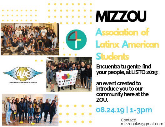 MizzouSacnas's tweet photo. Join us this Saturday at LISTO 2019. We are expecting you! 

Learn how #SACNAS can give you the tools for a successful career in Science or #STEM. 

@MU_4Directions @alasmu @mizzouengineer @MizzouBiology @MizzouAandS https://t.co/5FDKEMT8oH