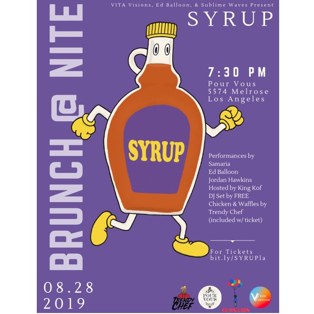 Come have brunch with us next Wednesday at Pour Vous 🍗🎶🍴