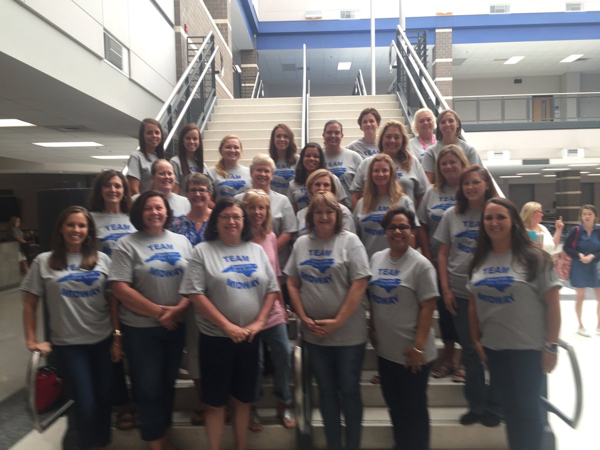 Midway_Elem's tweet photo. MES Staff all represented at various academy day sessions.  I have a great looking staff and we are ready to rock the new year. Success, Nothing Less! https://t.co/lFVatOpoGh