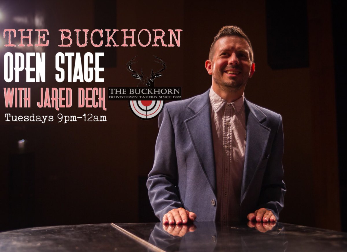 jareddeckmusic's tweet photo. See yโall tonight at #buckhornbar in #CushingOK! Bring your instrument and show us what you got! 9pm
: : : :
#openstage #cushing #jareddeckmusic #buckhorn #openmic #oklahomamusic #singersongwriter https://t.co/PuPciK3aRD