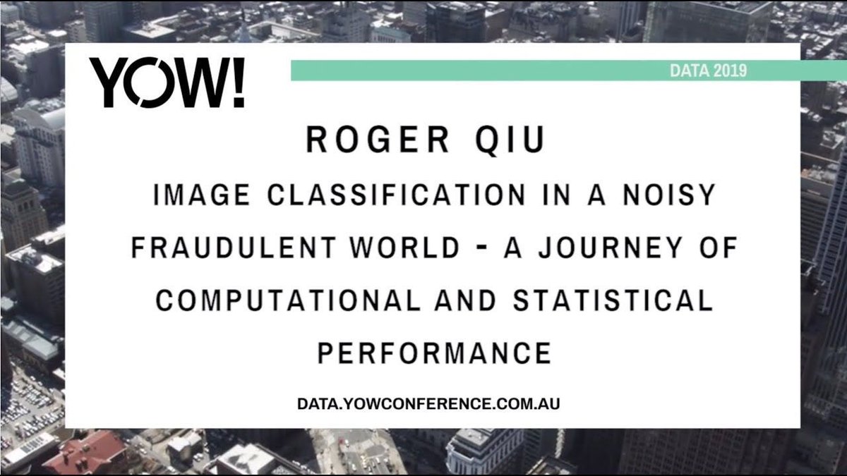 MatrixAI_'s tweet photo. Our YOW Data 2019 presentation recording has been published! https://t.co/YVkWUfb3ao
You can get the slides for Image Classification in a Noisy Fraudulent World at https://t.co/2DzSL40NAw https://t.co/6cNBmUu2rh