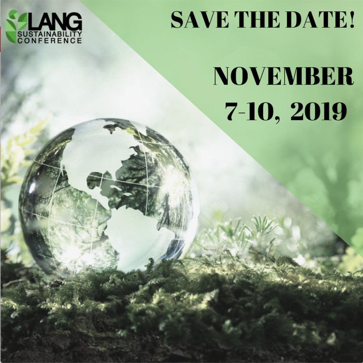 LSC_Guelph's tweet photo. Mark your calendars for the official dates of the 1st annual Lang Sustainability Conference! Students from all programs, colleges and universities are welcome. Stay tuned for applications ๐๐#LSC2019 #WorkPlaySucceed https://t.co/dHDJsPoc4K